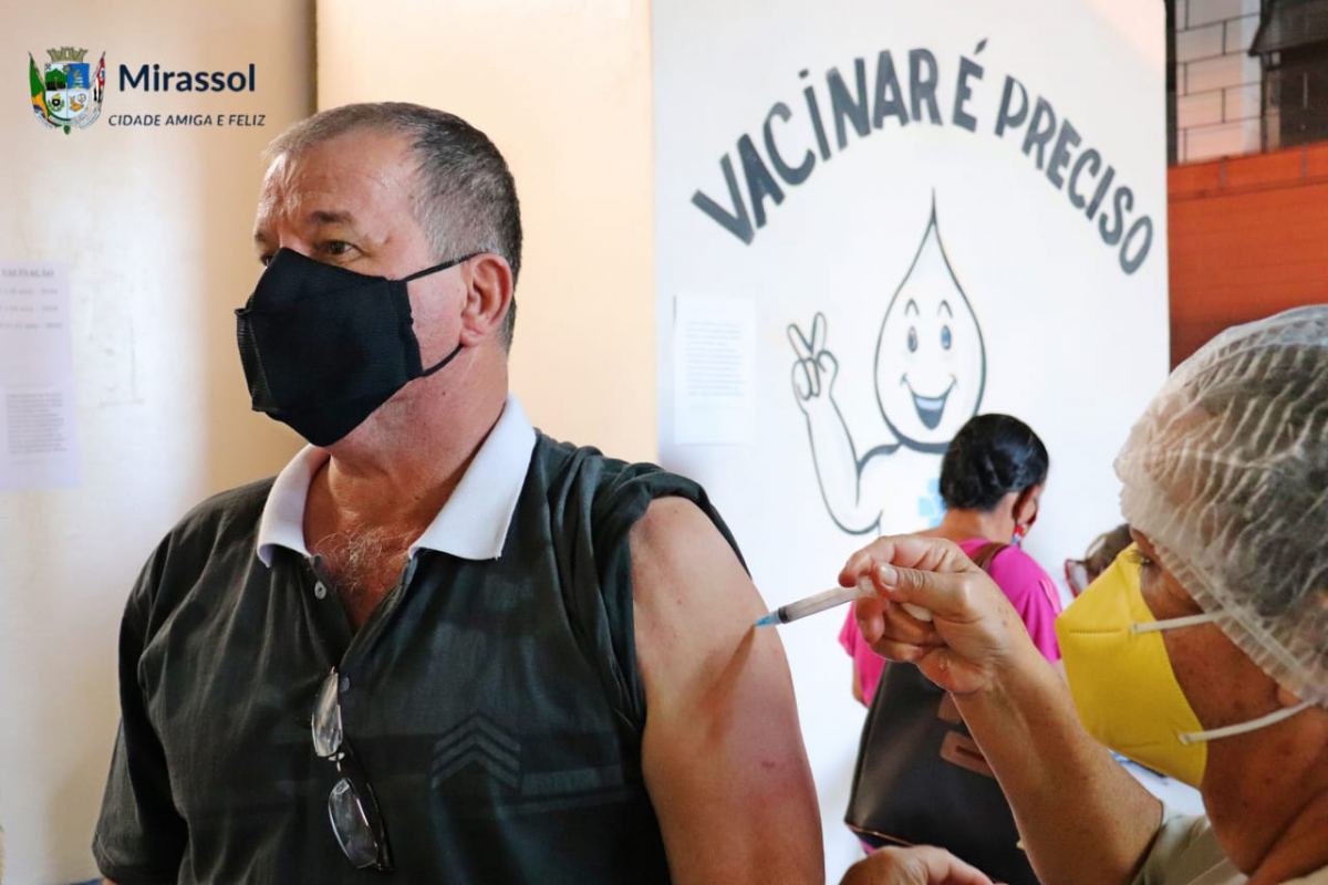 Vacinação em Mirassol-SP. Foto: PMM.